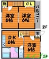 杉の丘 3DKの間取り