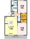 パーチェ 2LDKの間取り