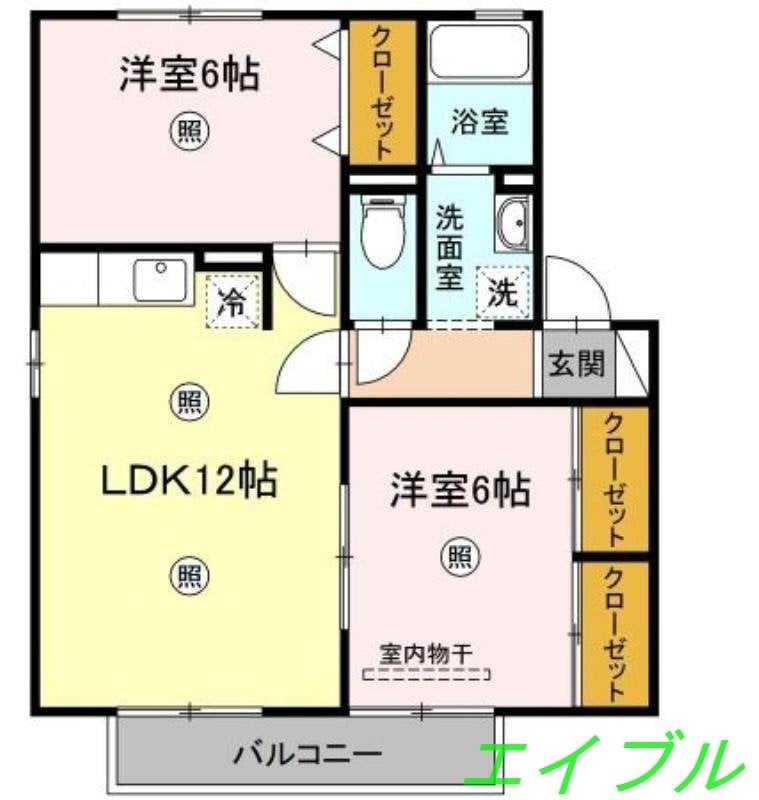 間取り図 ハイカムール静