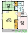 小野マンション 2LDKの間取り