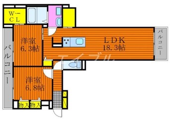 間取図 セレーノ庭瀬