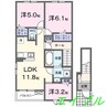 チェリー　レジデンス 2LDKの間取り