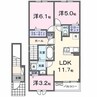 チェリー　レジデンス 2LDKの間取り