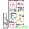 チェリー　レジデンス 2LDKの間取り
