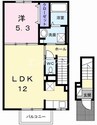 グレイスメゾン　Ａ 1LDKの間取り