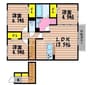 イーリオ 3LDKの間取り