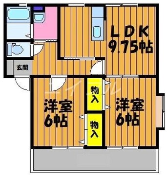 間取図 サンビレッジ早島B