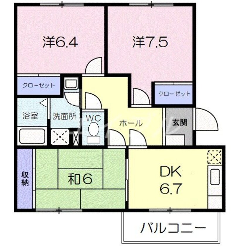 間取図 パールフィールド