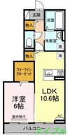 カトーナヴィラ 1LDKの間取り