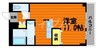 ジュメル倉敷 1Rの間取り