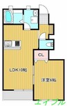 アルファ・今保 1LDKの間取り