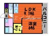 シャトーピエーシャン 1LDKの間取り