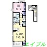 ビサイド　ミツ 1LDKの間取り