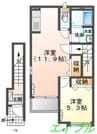 ディアコート　Ｌ 1LDKの間取り