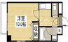 ピアシティ医大東 1Kの間取り
