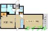 ラフェステートＡ棟 1LDKの間取り