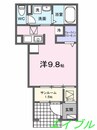 ベルシオン東古松 1Rの間取り