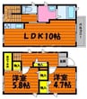 白楽町一戸建 2LDKの間取り