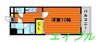 アーバンパレス医大南 1Kの間取り