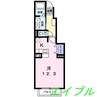 アメニティ中島Ａ 1Kの間取り