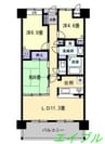 プリード早島 3LDKの間取り