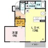 グリシーヌ 1LDKの間取り