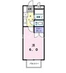 セイバー浜野 1Kの間取り