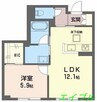 シャーメゾン野田レジデンス 1LDKの間取り
