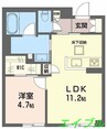 シャーメゾン野田レジデンス 1LDKの間取り