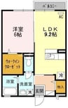 ノールヴィラージュ 1LDKの間取り