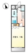 オリオン 1Kの間取り
