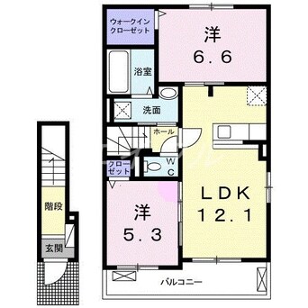 間取図 エレガンス　ケリー　Ⅱ