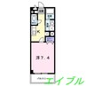 アンソレーユ 1Kの間取り