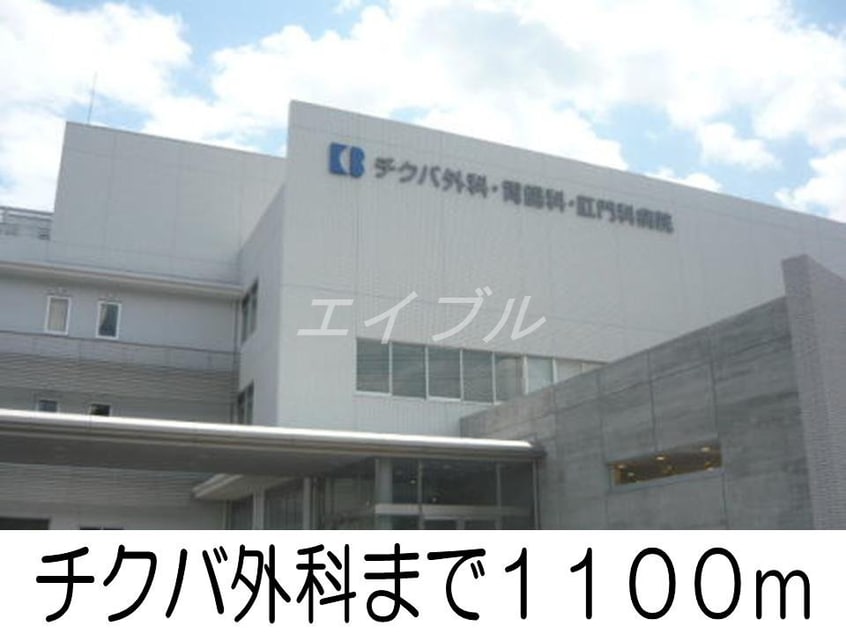 チクバ外科・胃腸科・肛門科病院(病院)まで1100m ハーベストコートＢ