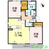 ファーデン・ハウス 2LDKの間取り