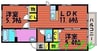 オレンジコート 2LDKの間取り