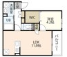 REGALE福富西 1LDKの間取り
