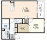 REGALE福富西 1LDKの間取り