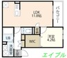 REGALE　SHINE  福富西 1LDKの間取り