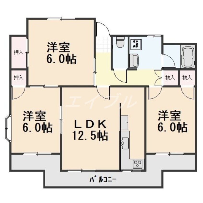 間取図 プリンセス新保