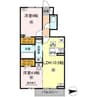 セレスト　ブルー 2LDKの間取り