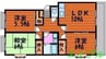 ピュアーズ新福 3LDKの間取り