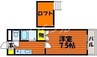 ルミナス天城 1Kの間取り