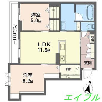 間取図 アイビー倉敷　Ｃ棟