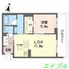 アイビー倉敷　Ｃ棟 1LDKの間取り