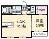 アンシャンテくろだ 1LDKの間取り