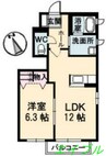 セブンス青江アネックス 1LDKの間取り