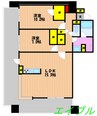 ＬA　ＭＩＡ　ＣＡＳＡ 2LDKの間取り