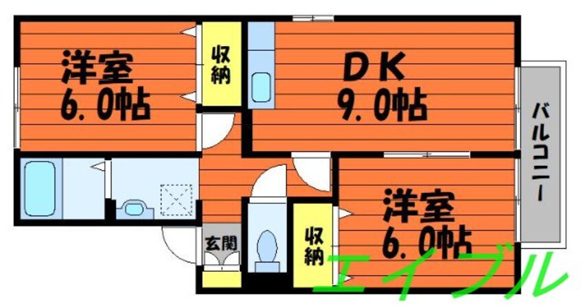 間取図 サンセール連島　Ａ棟
