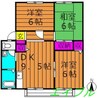 サンビレッジ新田　Ｂ棟 3DKの間取り